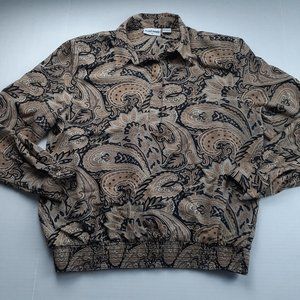 Vintage Alfred Dunner Paisley Print Blouse